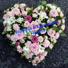 Pink Floral Heart