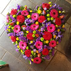 Large Floral Heart