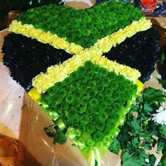 Jamaican heart tribute 18inch
